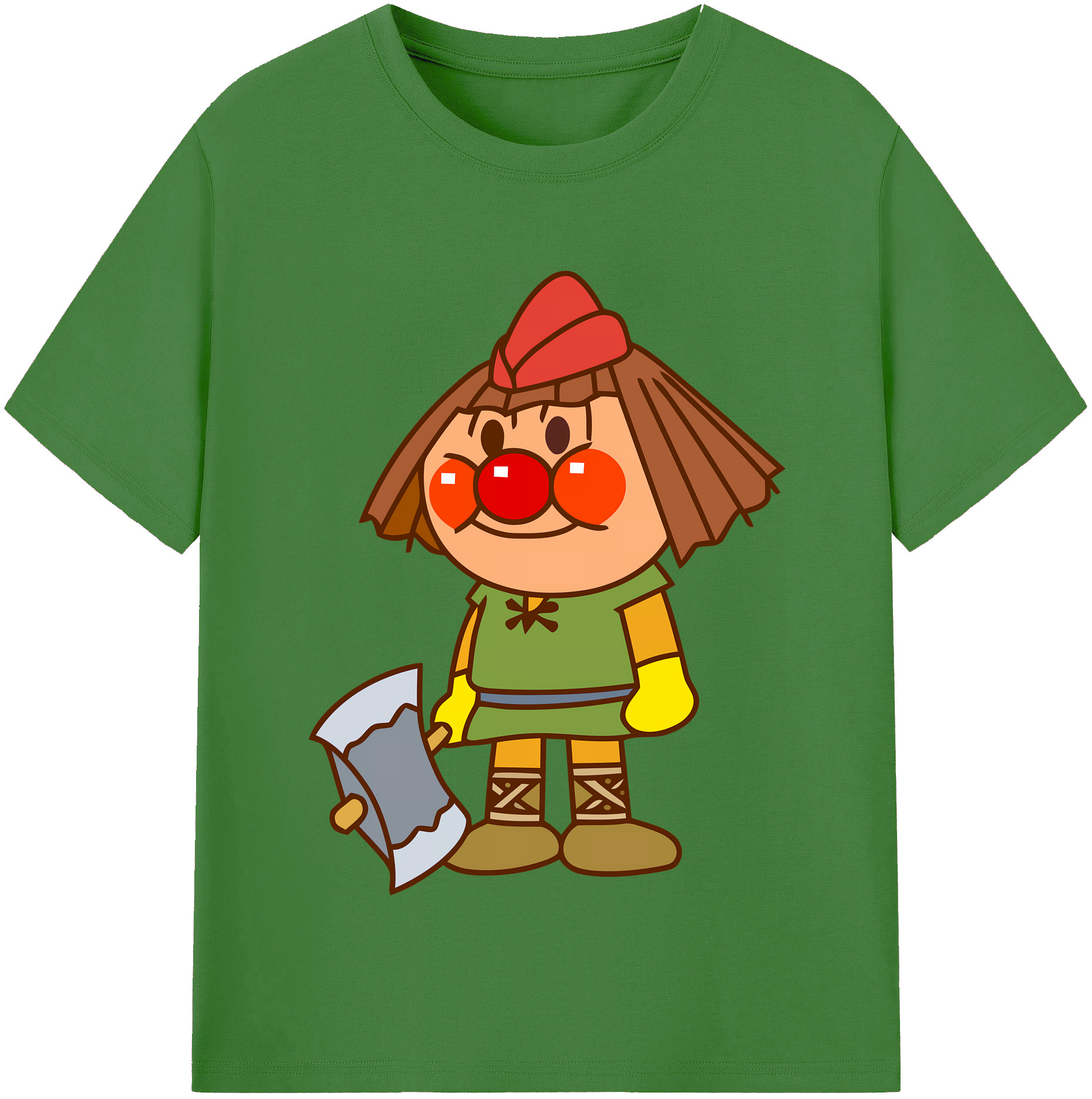 （画像用） アンパンマン Anpanman レディースカジュアルプリントTシャツ（綿100％）